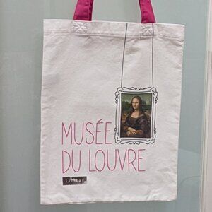 Souvenir Tote Bag from Musee Du Louvre in Paris - Canvas Fabric - Unused
